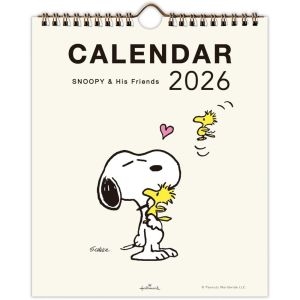 원트  2026 스누피 피너츠 벽걸이 캘린더