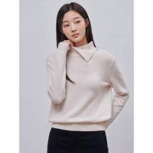 빈폴레이디스 캐시미어 스탠드넥 풀오버 아이보리 BF4X51C040
