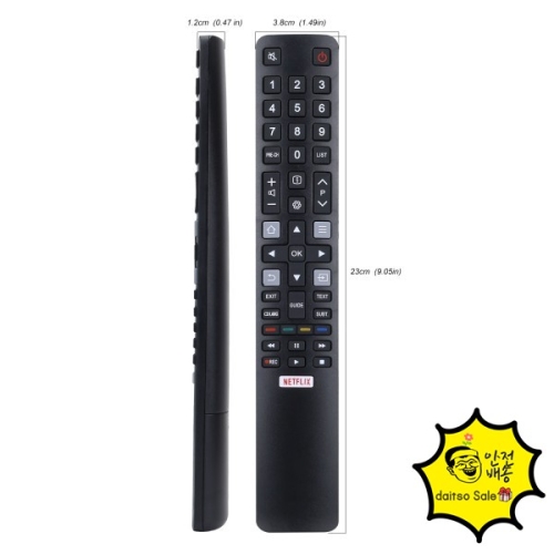 스마트 TCL Thomson TV 리모컨 용 교체 RC802N NETFLIX 버튼이있는 4K LCD