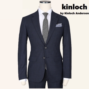  킨록 17S/S 스판 멜란지 블루 마이크로 슬림 정장_PTS85 bg3679