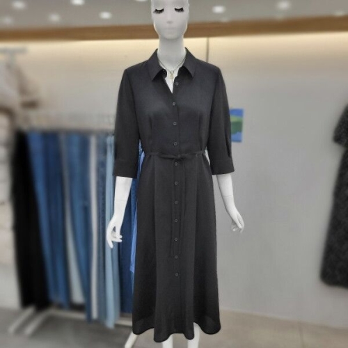 동광인터내셔날 비지트인뉴욕 제천벨트턱장식카라셔츠 원피스 VB7OP70_US