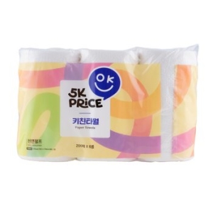 5K프라이스 키친타월 200매 (6입)