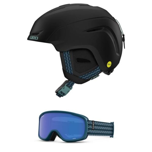 지로  Avera MIPS 콤보 팩 스키 헬멧 매칭 고글 포함 스노우보드 매트 블랙 시퀀스목시 시퀀스 M 55.5-59c