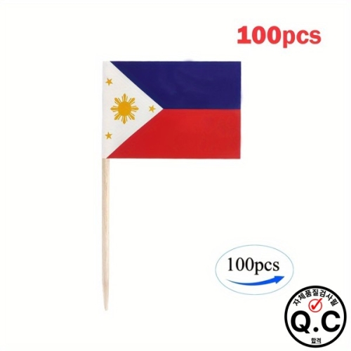 필리핀 국기 이쑤시개