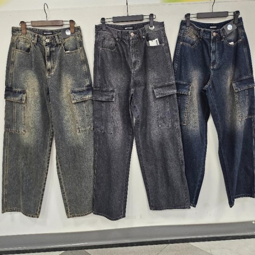 리트머스 HC26 브러쉬 카고 와이드 데님 LQ5DU536