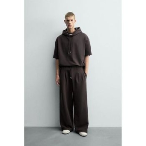 자라 인터락 플리츠 트라우저스 바지 팬츠LABEL 0761352716 696115