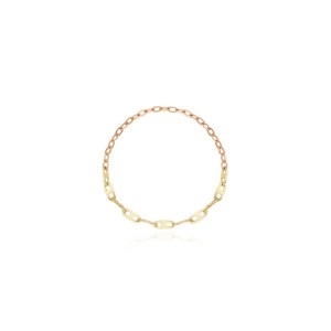 티르리르  네이버14K 콤비골드 유니크/스텐다드 체인반지 TRSK4C22035M