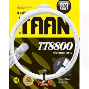 TAAN  부드러운 열 트위스트가 있는 테니스 라켓 스트링 TT8800 POLY 컨트롤 스핀 7 엔젤 12m 1Pc