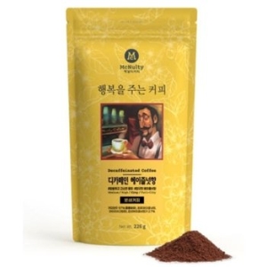 맥널티  행복을 주는커피 디카페인 헤이즐넛향 분쇄커피 226g