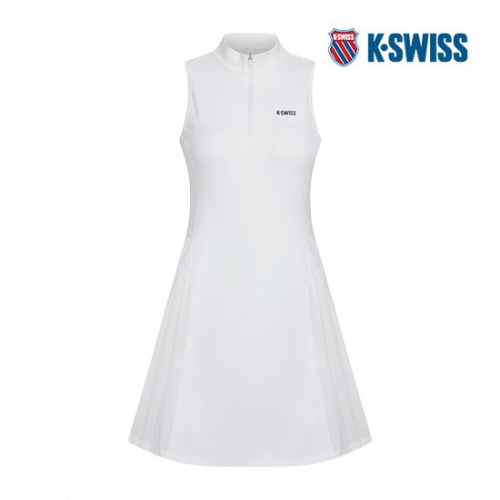 케이스위스  KS7_1KSOPMU502_WH_ 여성 폴로 슬리브리스 원피스 1KSOPMU502_WH