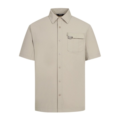 크리스패션 팬텀 남성 나일론 우븐 타공 반팔티셔츠 211E2JS308_DG