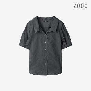 ZOOC 오픈 카라 소매 셔링 블라우스 CG_V252MSC951