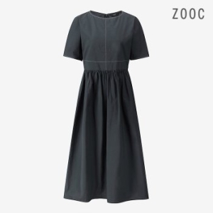 ZOOC 스티치 포인트 플레어 원피스 CG_V252PSE948