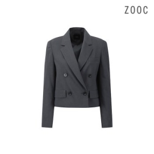 ZOOC 더블버튼 크롭 셋업 자켓 CG_V242MSF946