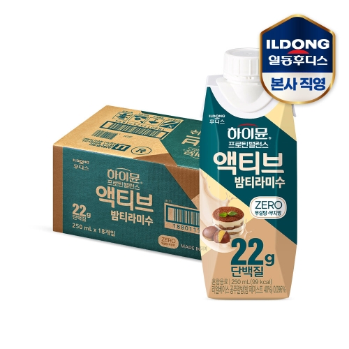 일동후디스 하이뮨 프로틴 밸런스 액티브 밤티라미수 250ml