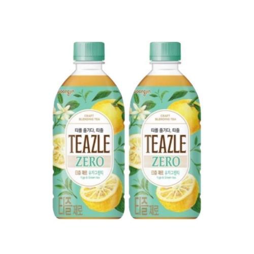 웅진식품 티즐 제로 유자그린티 500ml