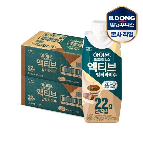 일동후디스 하이뮨 프로틴 밸런스 액티브 밤티라미수 250ml