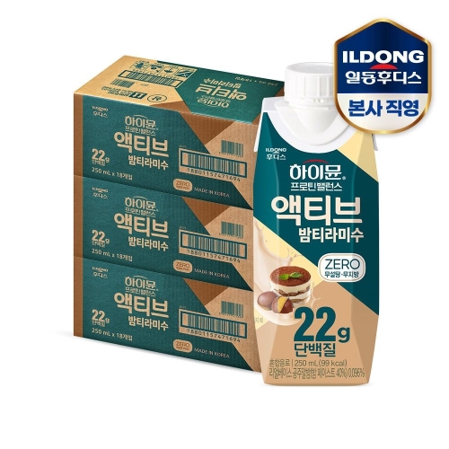 일동후디스 하이뮨 프로틴 밸런스 액티브 밤티라미수 250ml