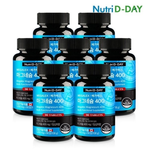 뉴트리디데이 메가렉스 마그네슘 400 90정