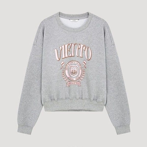 시스티나 크롭 레터링 자수 맨투맨 티셔츠 AWJTSP11040