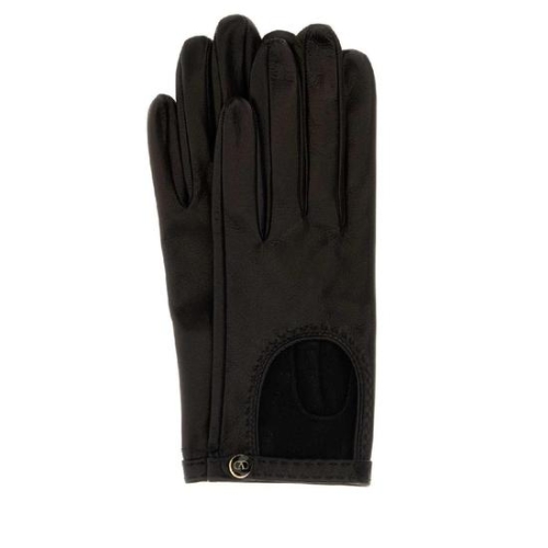 발렌티노 GARAVANI Black leather gloves 7W2GBA00LDU N06