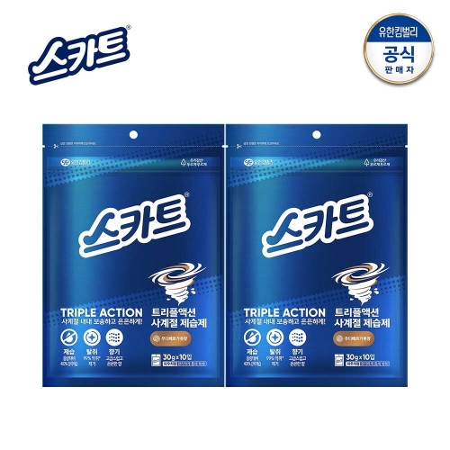 스카트 트리플액션 사계절제습제 우디베르가못 30g 10개입