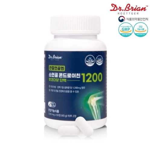 닥터브라이언 관절연골엔 소연골 콘드로이친 뮤코다당 단백 1200 60정