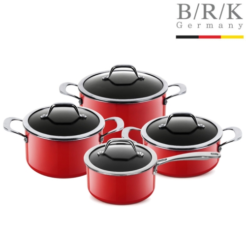 BRK  스마트 매직 냄비 4종 레드 (편수18+양수24+낮은양수20+높은양수20)