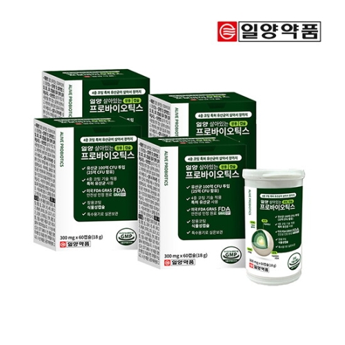 일양약품 일양 살아있는 프로바이오틱스 장용캡슐 60캡슐