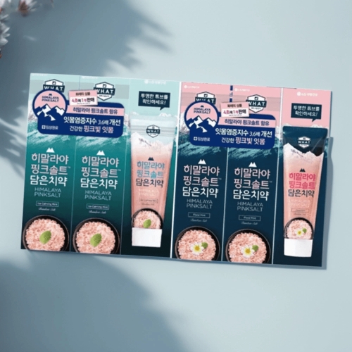 LG생활건강 페리오 히말라야 핑크솔트 담은치약 플로럴민트 100g x 3개 + 아이스카밍100g x 3개