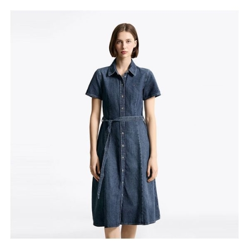 타미힐피거 여성 데님 우븐 셔츠 드레스 T22F1TDR052WT11BJ