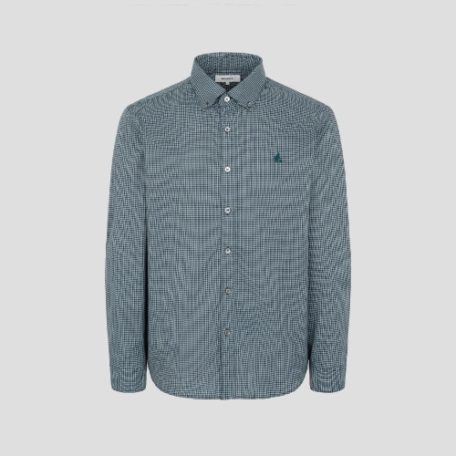 빈폴 멘 그리드 체크 셔츠 그린 BC5864C13M