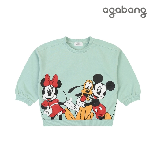 디즈니 베이비 프렌즈 맨투맨 티셔츠 MINT _79R12100577