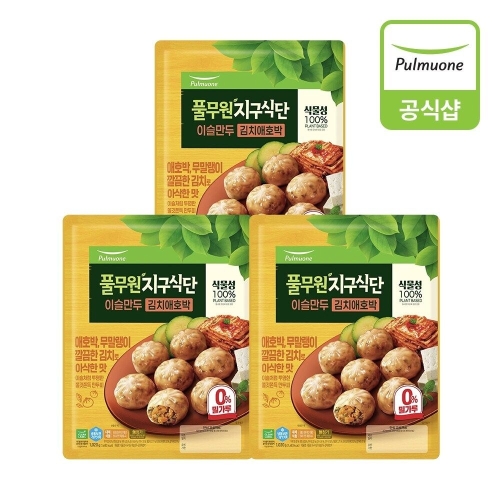 풀무원  지구식단 이슬만두 김치애호박 1.02kg