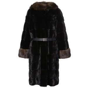 나우니스 여성 밍크 세이블 콤비 하프코트 ON010A-94