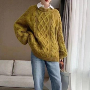 잇백잇슈 루즈핏라운드기본니트 캐주얼 따뜻한 외출 11324888