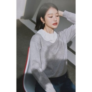 카이 프릴 레이어드 니트 장다아 착용 EKPOPJ0200