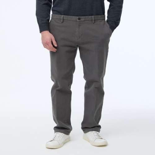 헤지스 남성 차콜그레이 면혼방 기모 팬츠_WHPA4D501CG