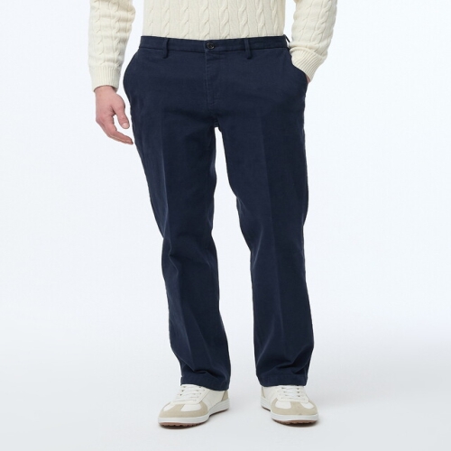 헤지스 남성 네이비 면혼방 기모 팬츠_WHPA4D501N3