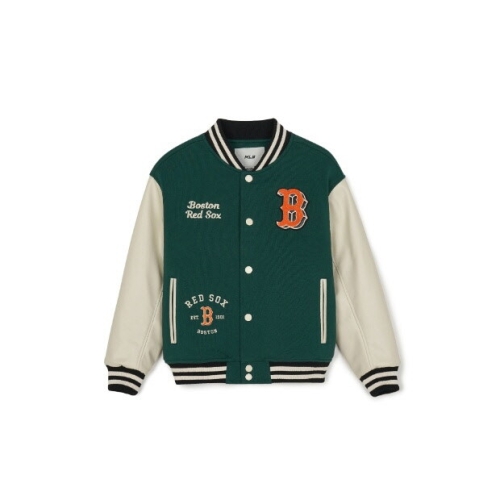 MLB키즈 M 자켓 NQK 7AJPV0344-43GND 팝아트웍 바시티점퍼 보스턴 레드삭스