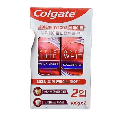 콜게이트  옵틱화이트 다즐링 민트 치약 100g