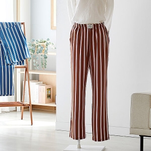 모던하우스 소프트슬립 스트레치 피치기모 팬츠 브라운핑크 L FS2325049