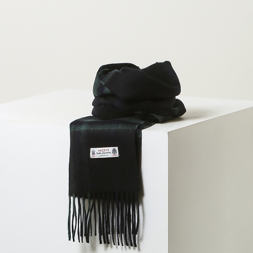 헤지스 남성 체크 양면 머플러 HZMU5F103E3