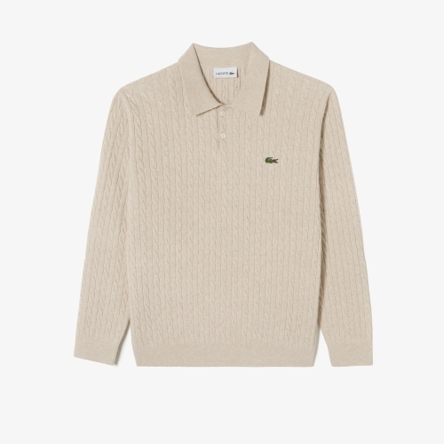 남성 케이블 긴팔 폴로 스웨터 AH580E-55N 이미지 138036165