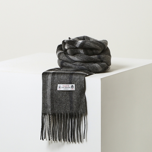 헤지스 남성 체크 양면 머플러 HZMU5F103