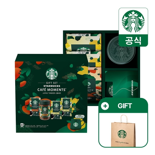 스타벅스  카페모먼트 추석 선물세트 (jar+30개입+머그)