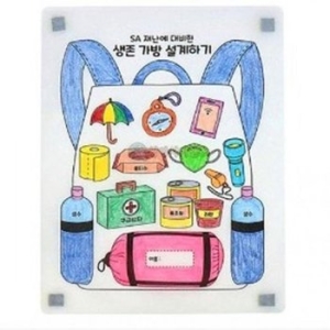 SA 내가 그리는 재난에 대비한 생존가방 10인 WFJFI7V