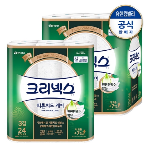 크리넥스 피톤치드 케어 30m (24롤)