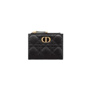 크리스찬디올 카로 달리아 지갑 블랙 서플 까나쥬 카프스킨 S5173UWHC-M900