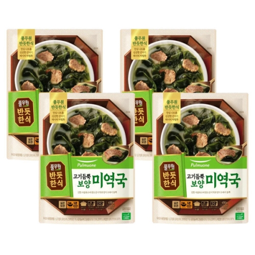 풀무원  반듯한식 고기듬뿍 보양 미역국 450g